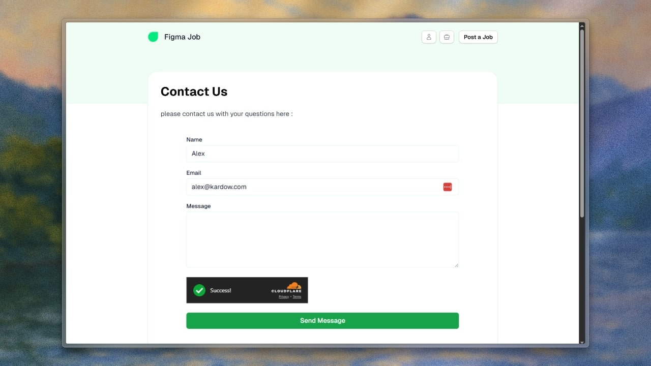 Custom Contact Form