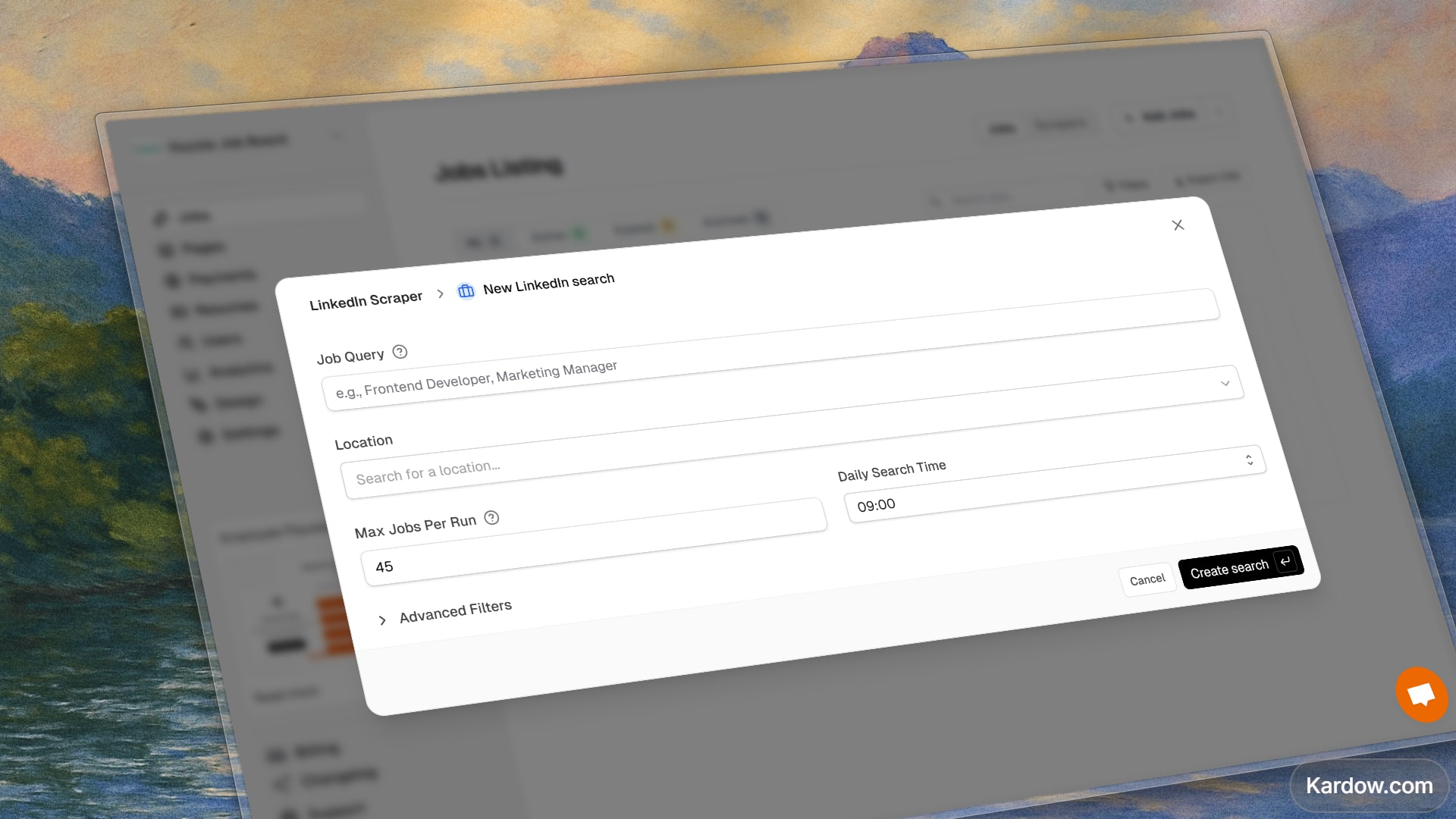 Advanced LinkedIn Scraper Filters