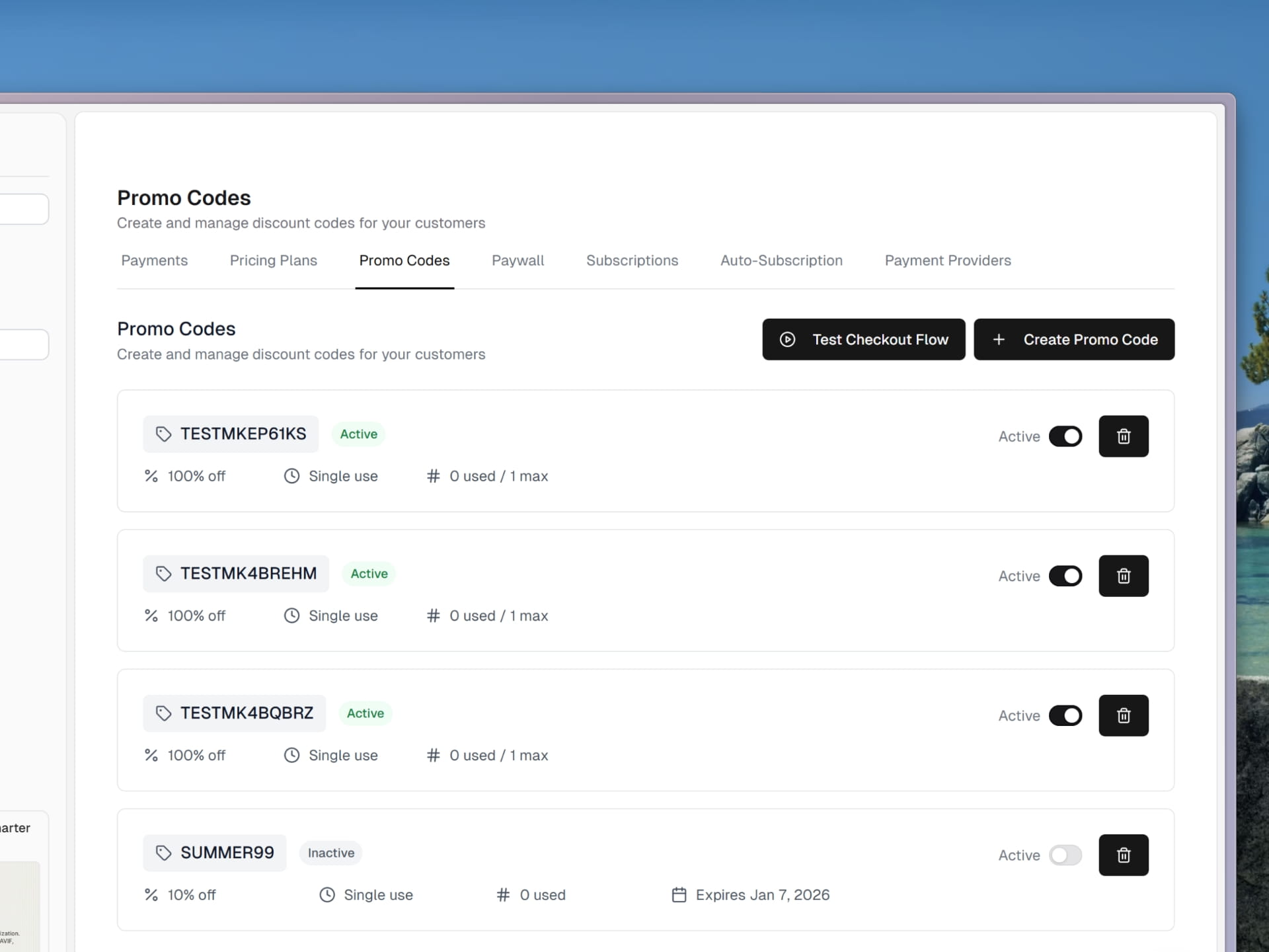 Stripe Coupon Management System