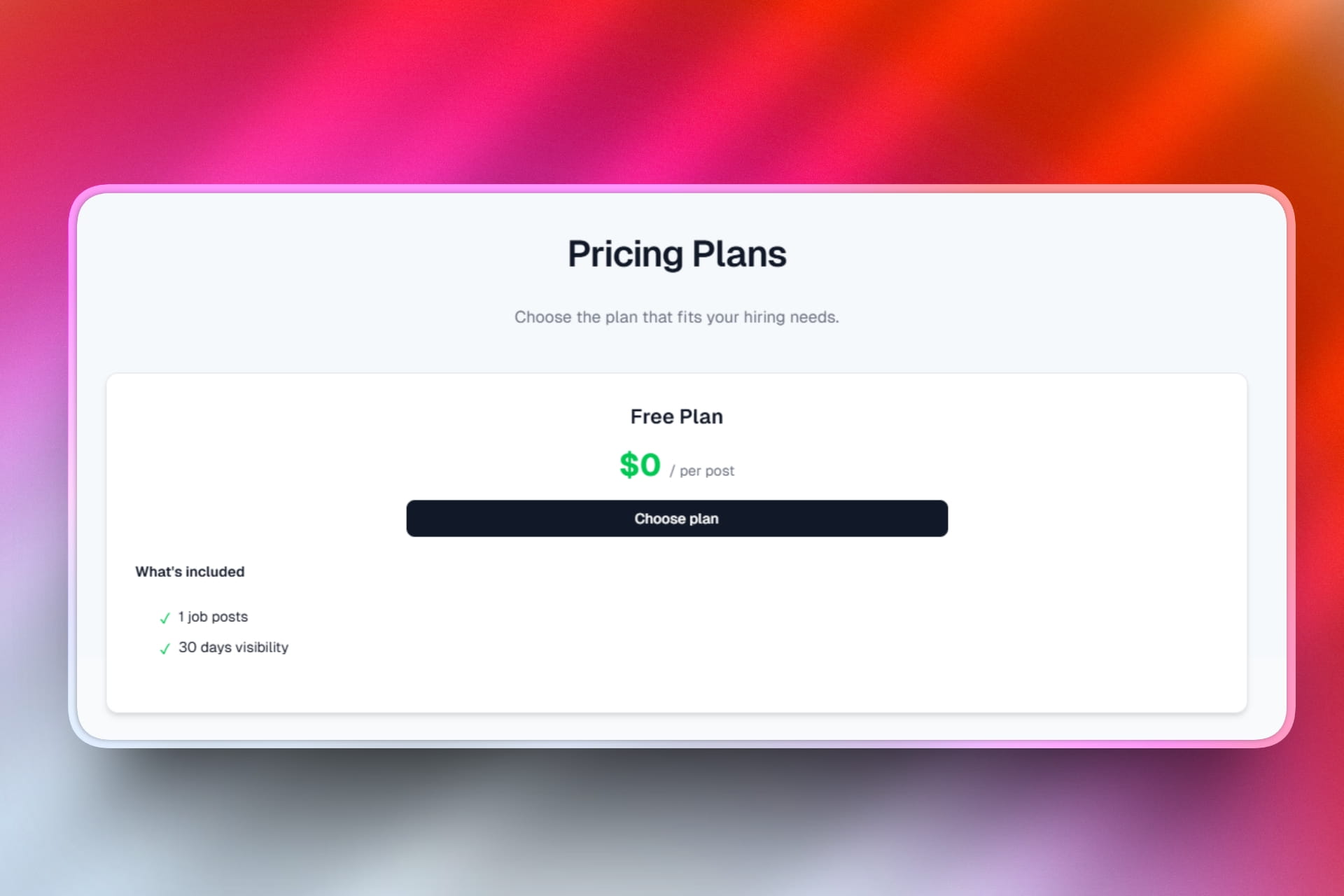 Improved custom pricing plans customization options