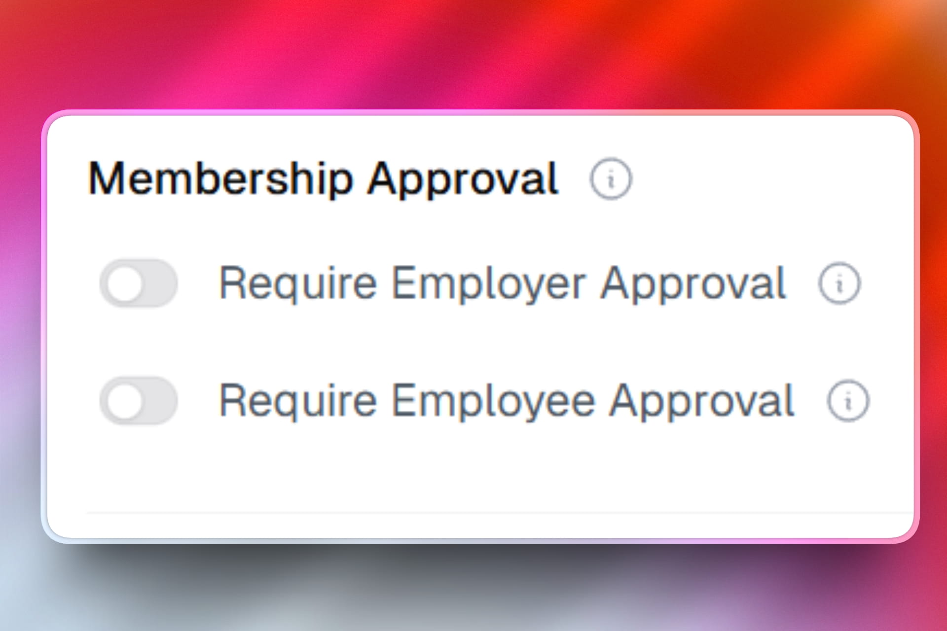 Employer & Employee Approval