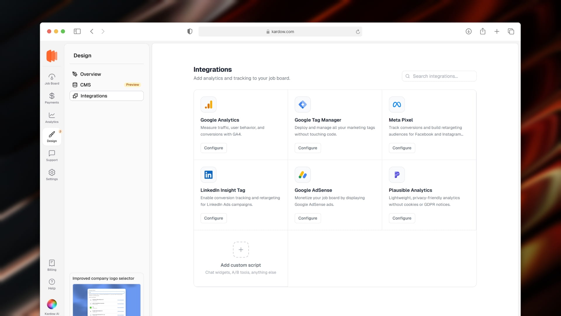 Connect your favorite tools without touching any code