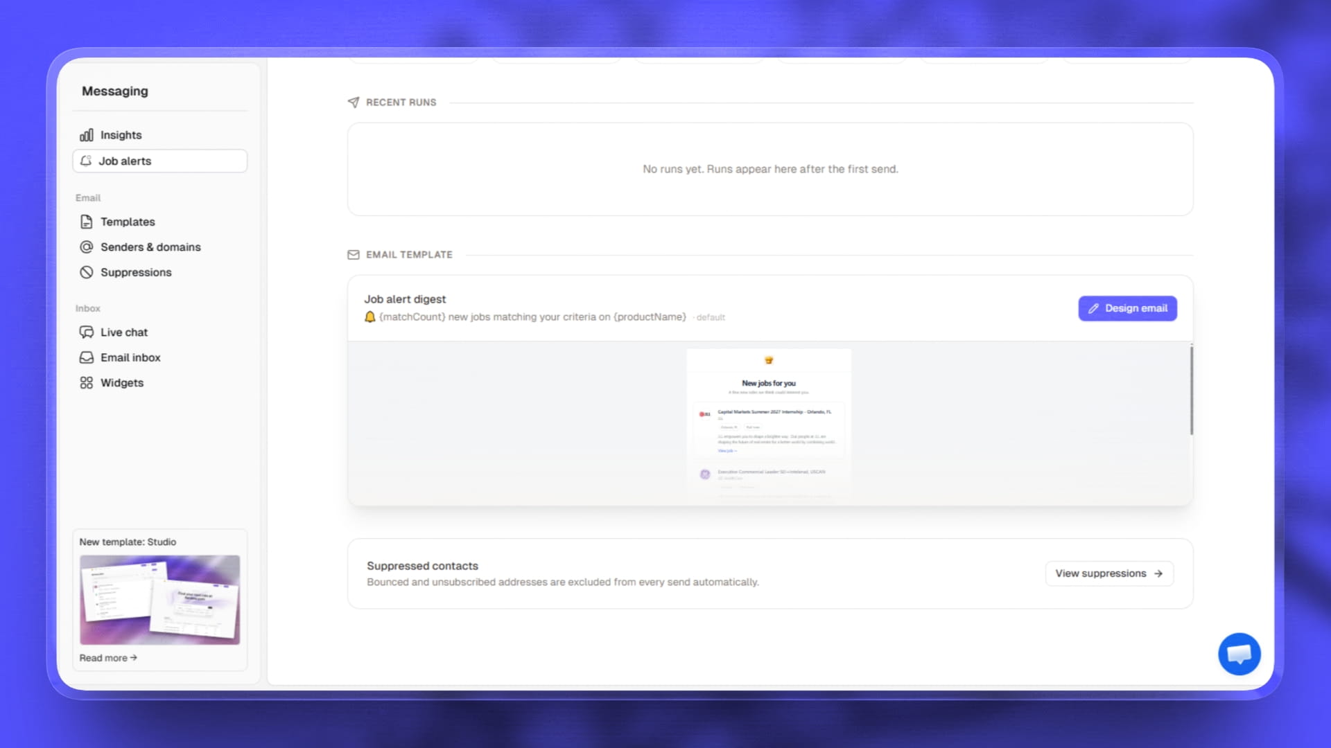 Job alerts, rebuilt from the email up
