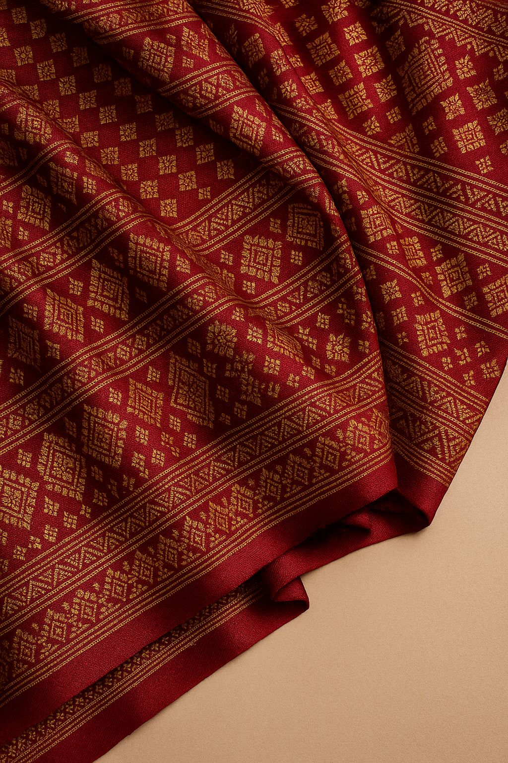 Indian Silk Fabric - view 1
