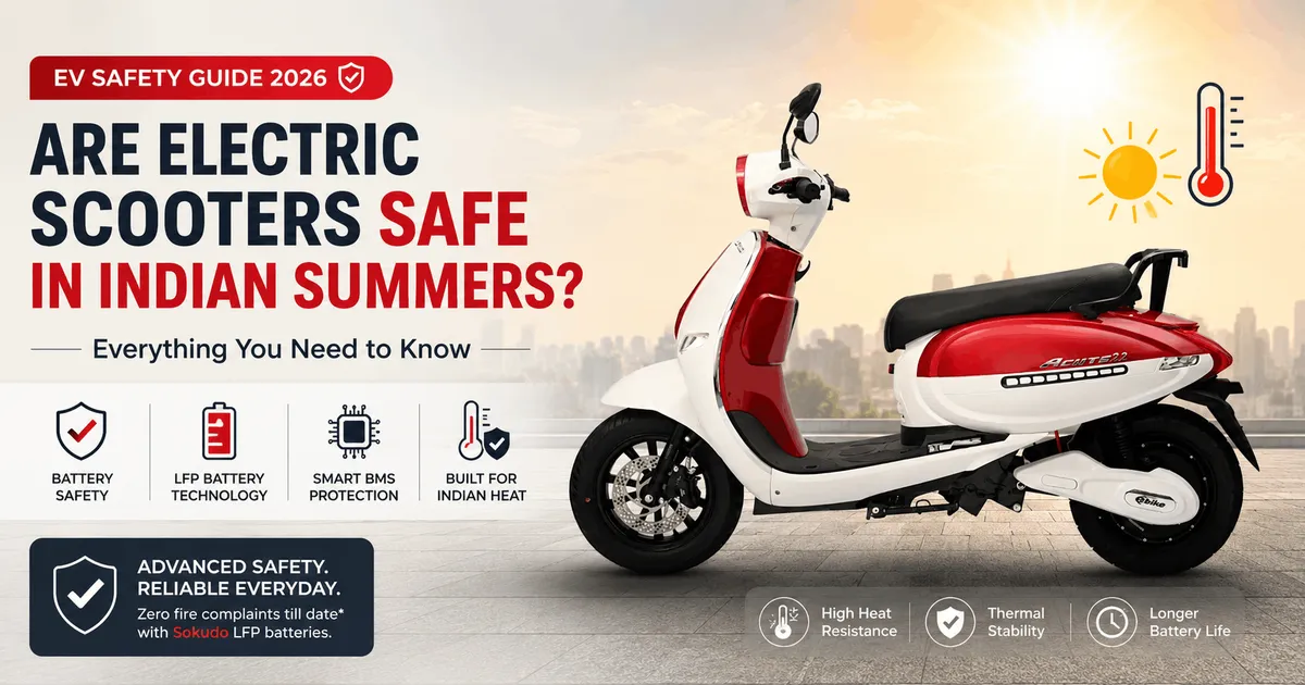 Safe electric scooter for summer.