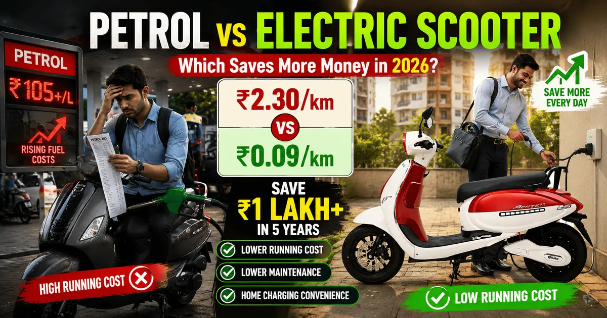 Petrol vs electric scooter