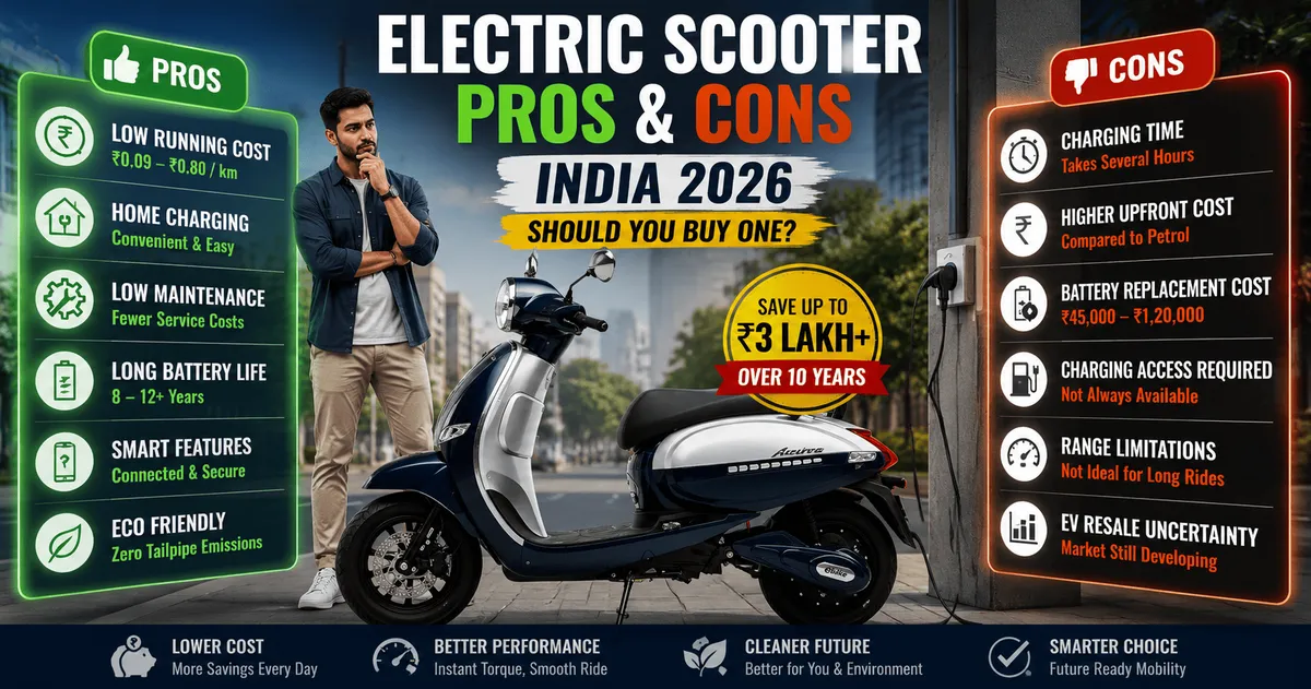 Pros and cons of a electric scooter
