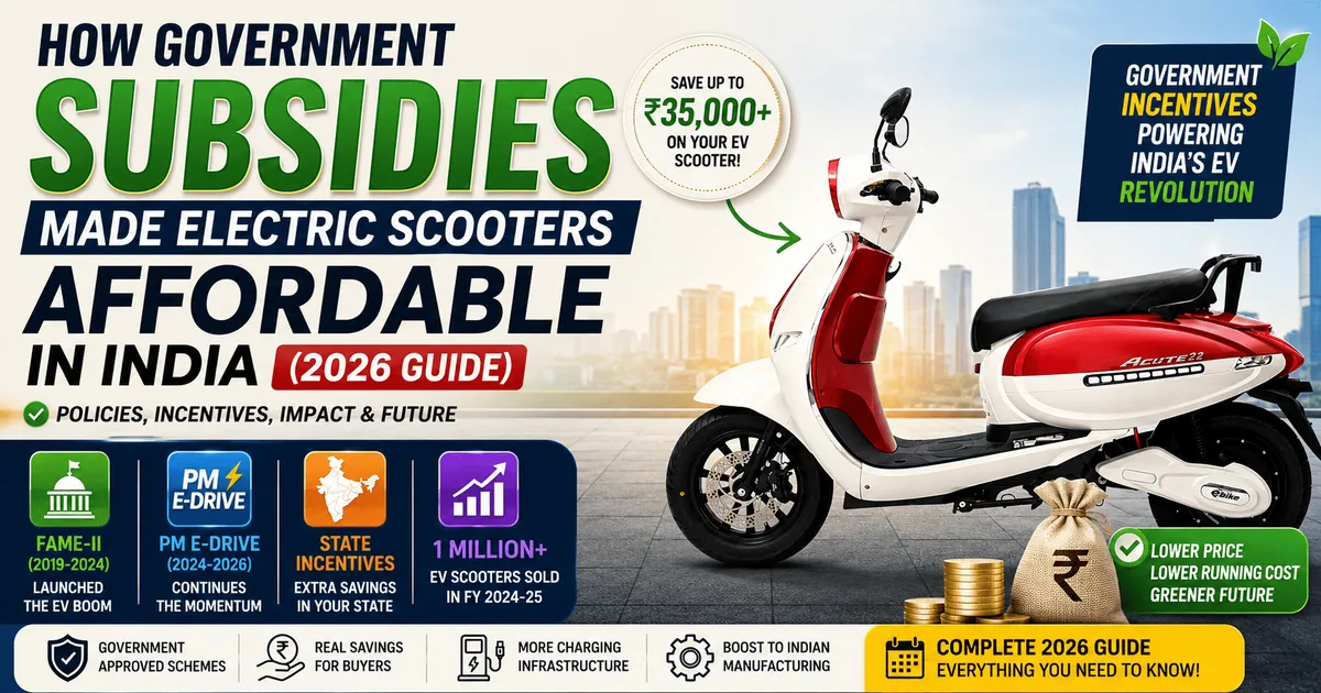Electric vehicle subsidies breakdown