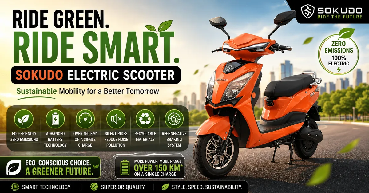 Sokudo electric scooter aligned to your needs