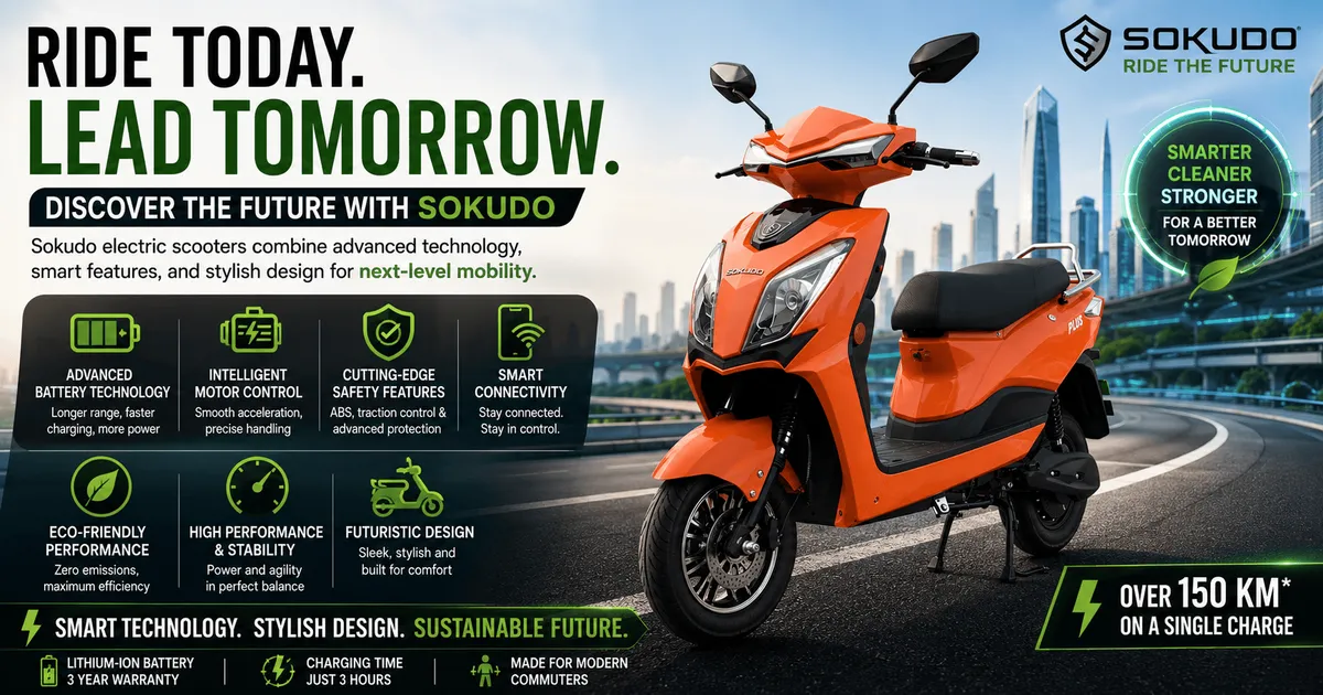Technical features of a sokudo scooter
