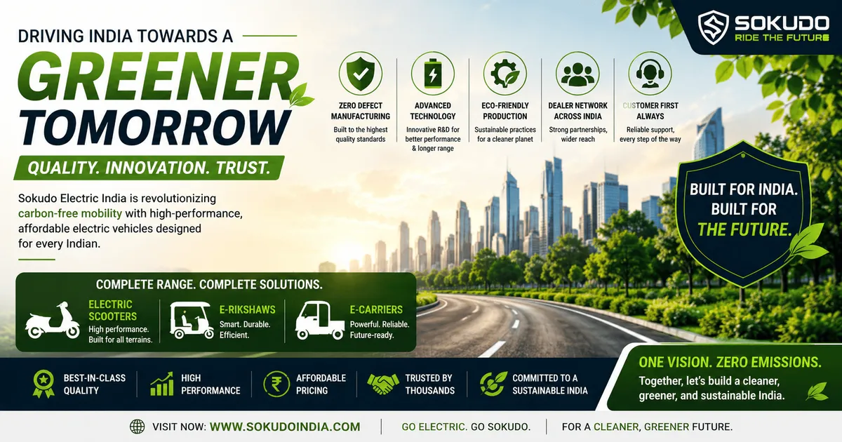 Sokudo Electric India: the most popular means of transport countrywide