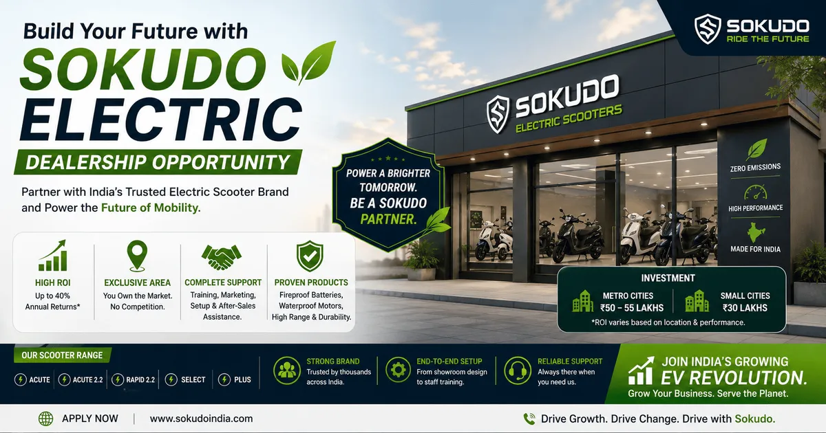 Partner with sokudo for dealership