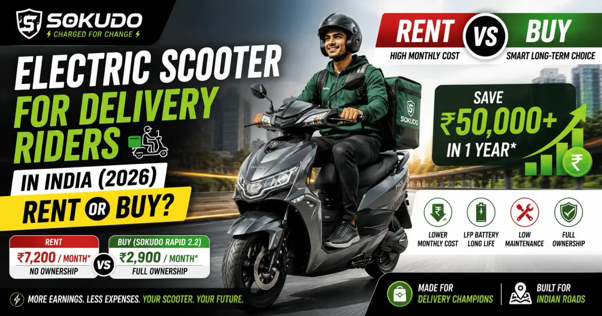 electric scooter for delivery riders