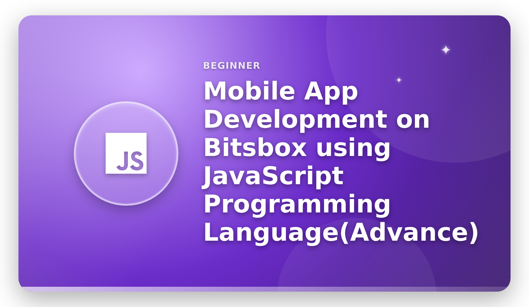 Mobile App Development on Bitsbox using JavaScript Programming Language(Advance)