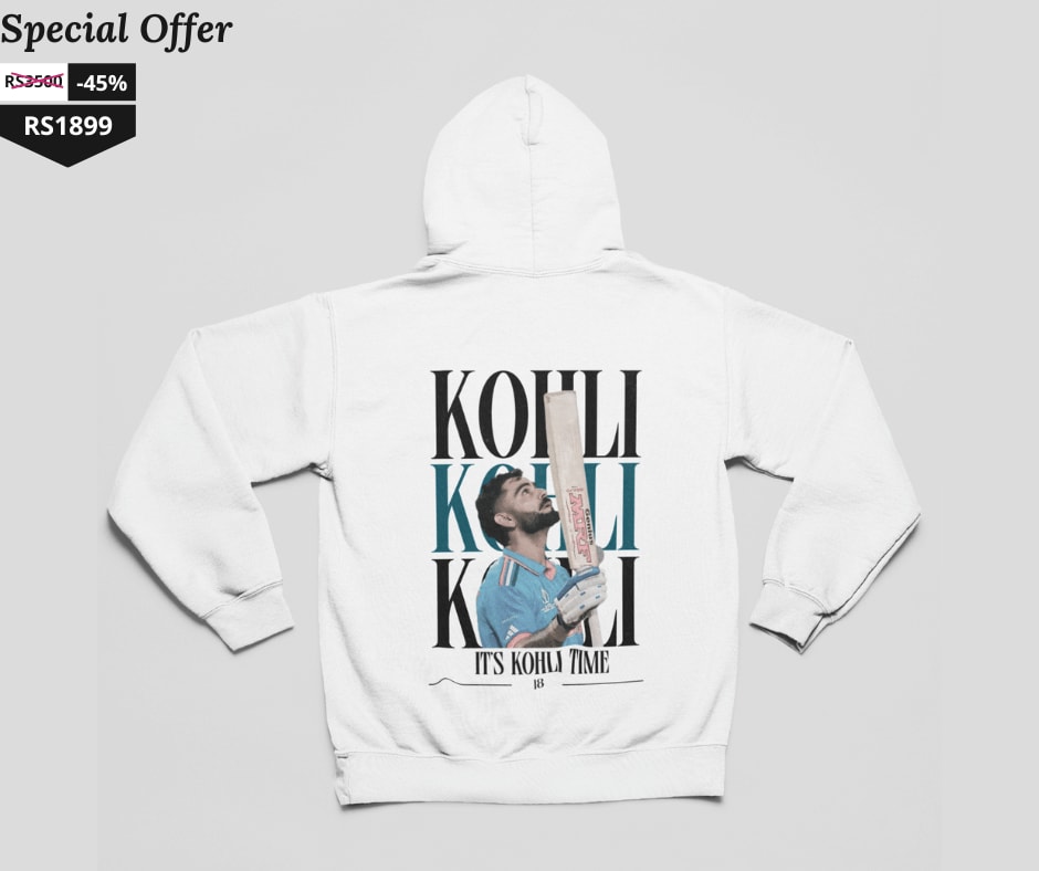 Limited Edition Virat Kohli Cricket Hoodie | No. 18 Fan Favorite