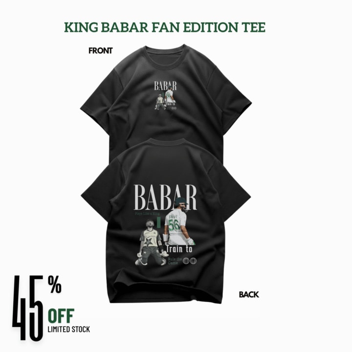 Exclusive Oversized Babar Azam T-Shirt: 10 Stylish Looks You Can’t Miss #56