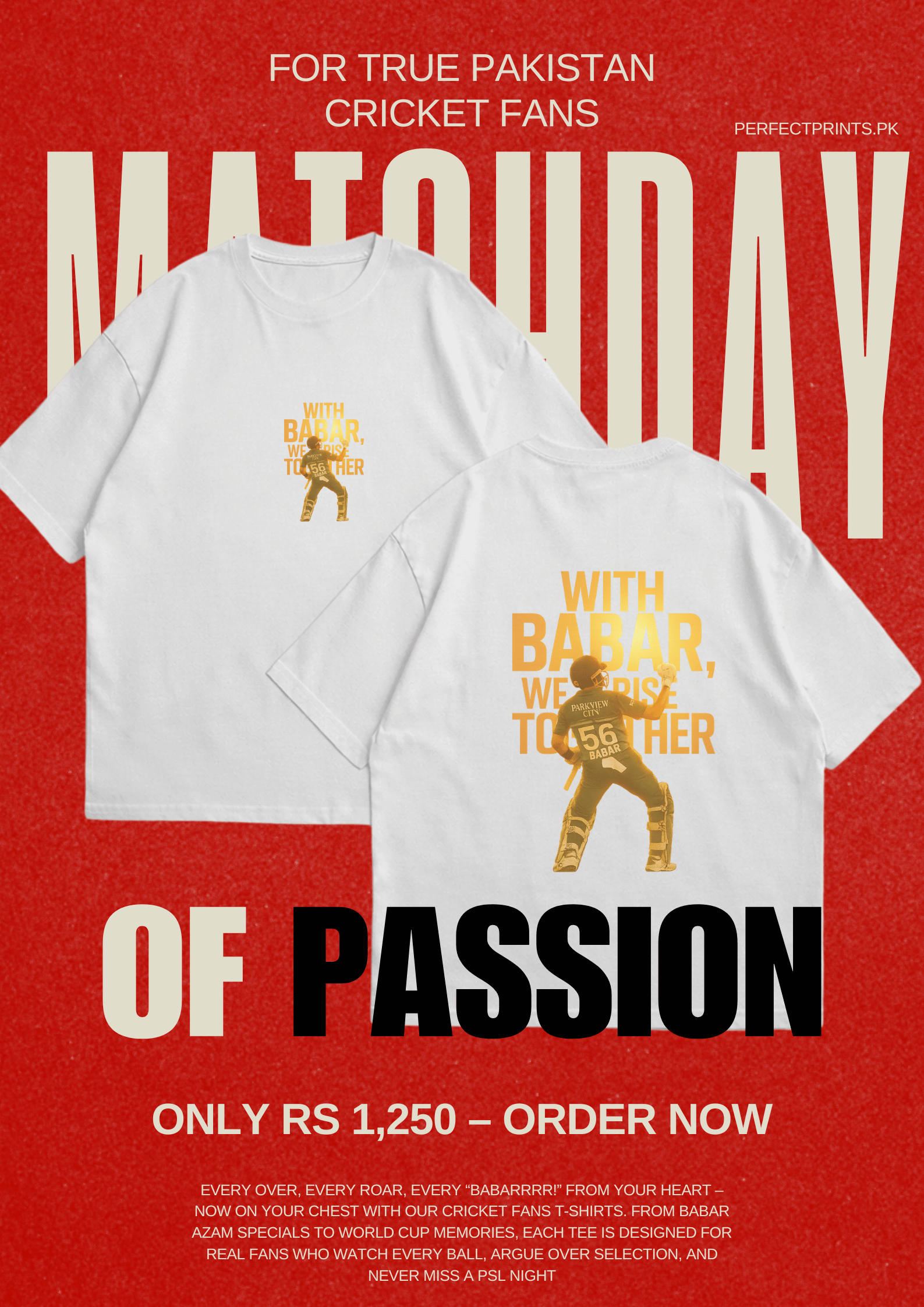 Be the Trendsetter with Oversized Babar Azam T-Shirt: #56 Design You’ll Love