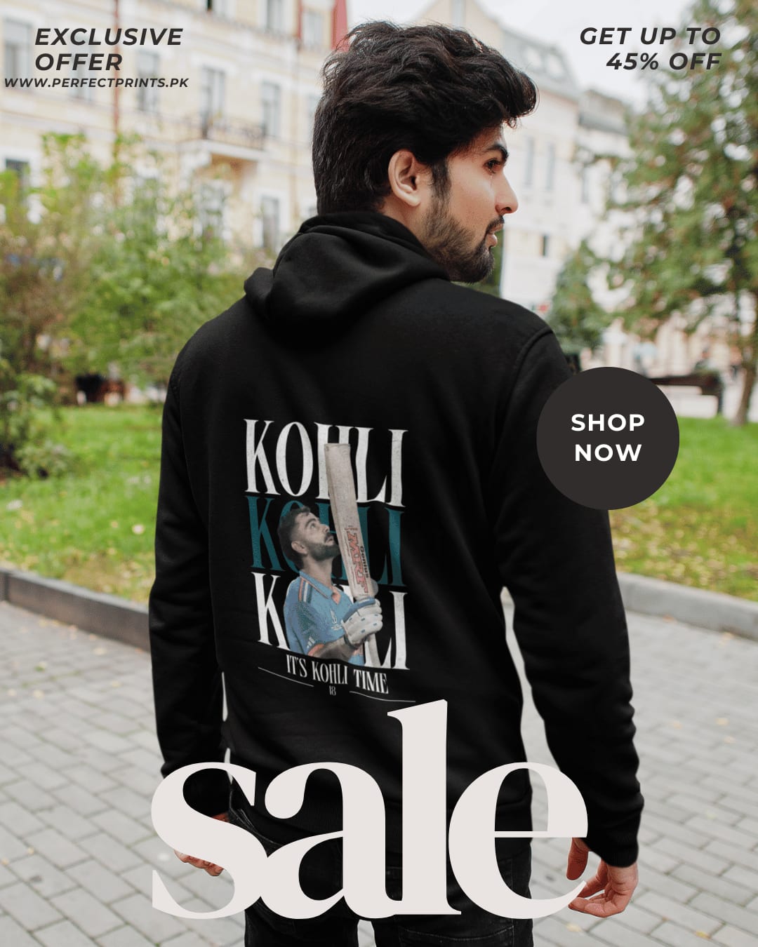 Black Limited Edition Virat Kohli Cricket Hoodie | No. 18 Fan Favorite