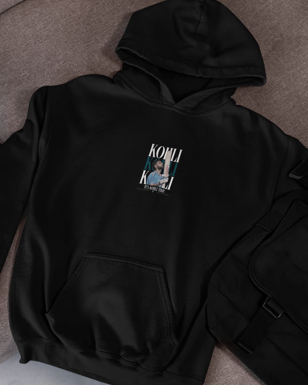 Black Limited Edition Virat Kohli Cricket Hoodie | No. 18 Fan Favorite