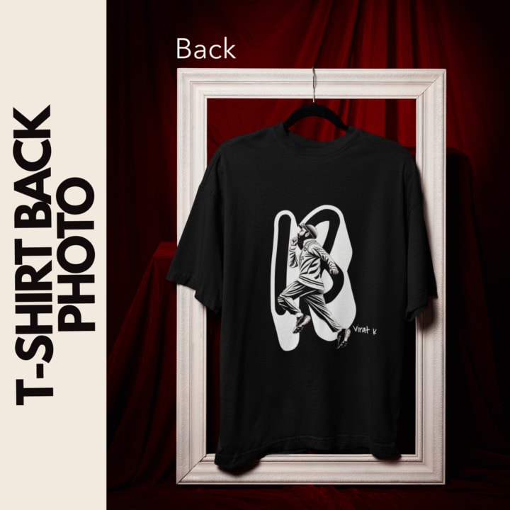 Best Power Look Cricket Wear – Virat Kohli T-Shirt with No. 18 Print