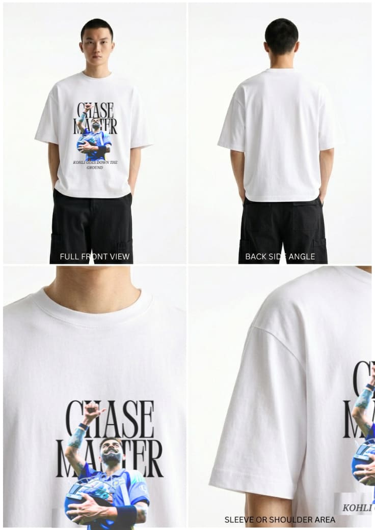 Chase Master — Virat Kohli | White Edition T-Shirt