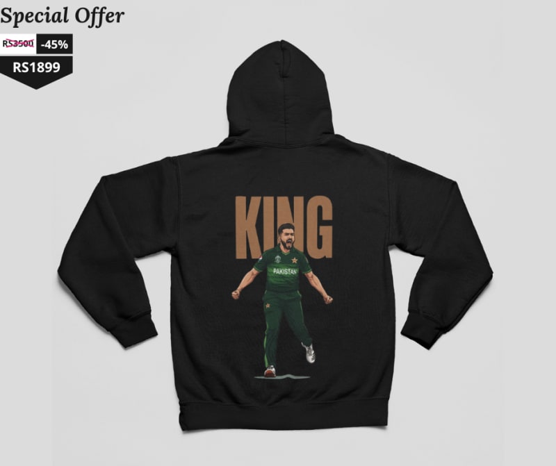 Authentic Muhammad Amir Cricket Hoodie - Only Rs. 1,899 (Was Rs. 3,500) | Fast Delivery