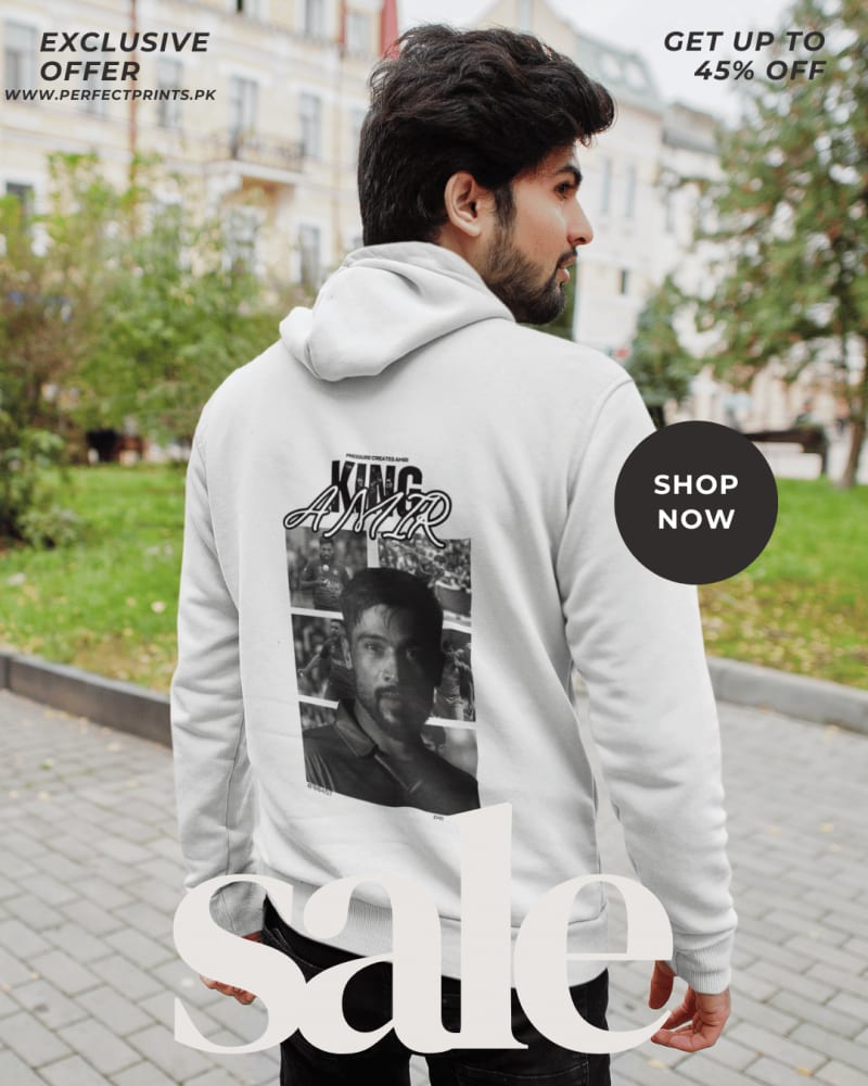 Muhammad Amir Premium Cricket Hoodie - Perfect for Fans | Comfortable Fit | Rs. 1,899