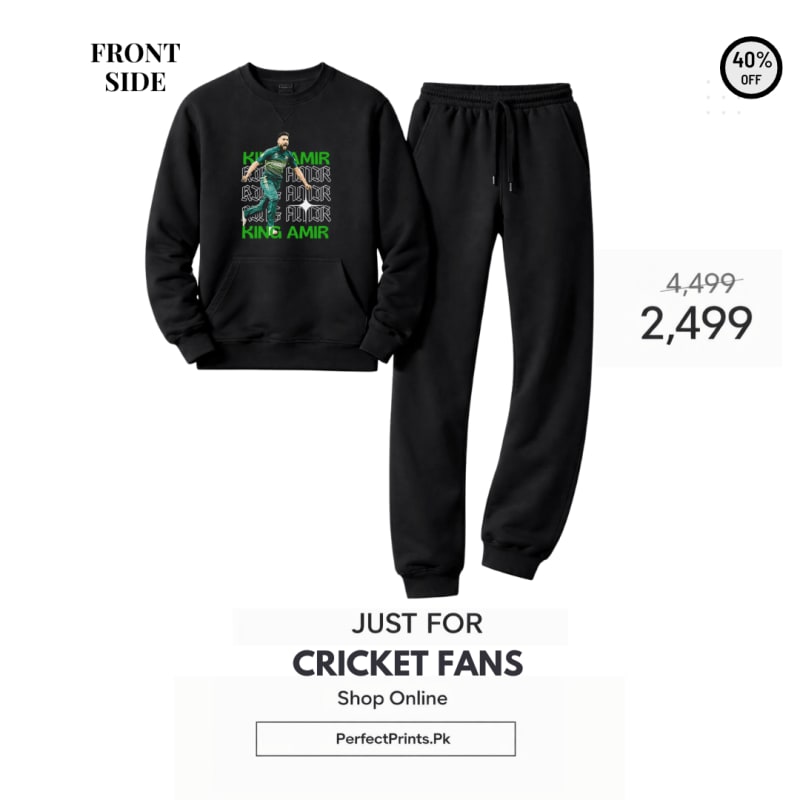 Muhammad Amir Cricket Tracksuit | Premium Quality | Perfect Prints | 44% OFF – Limited Stock