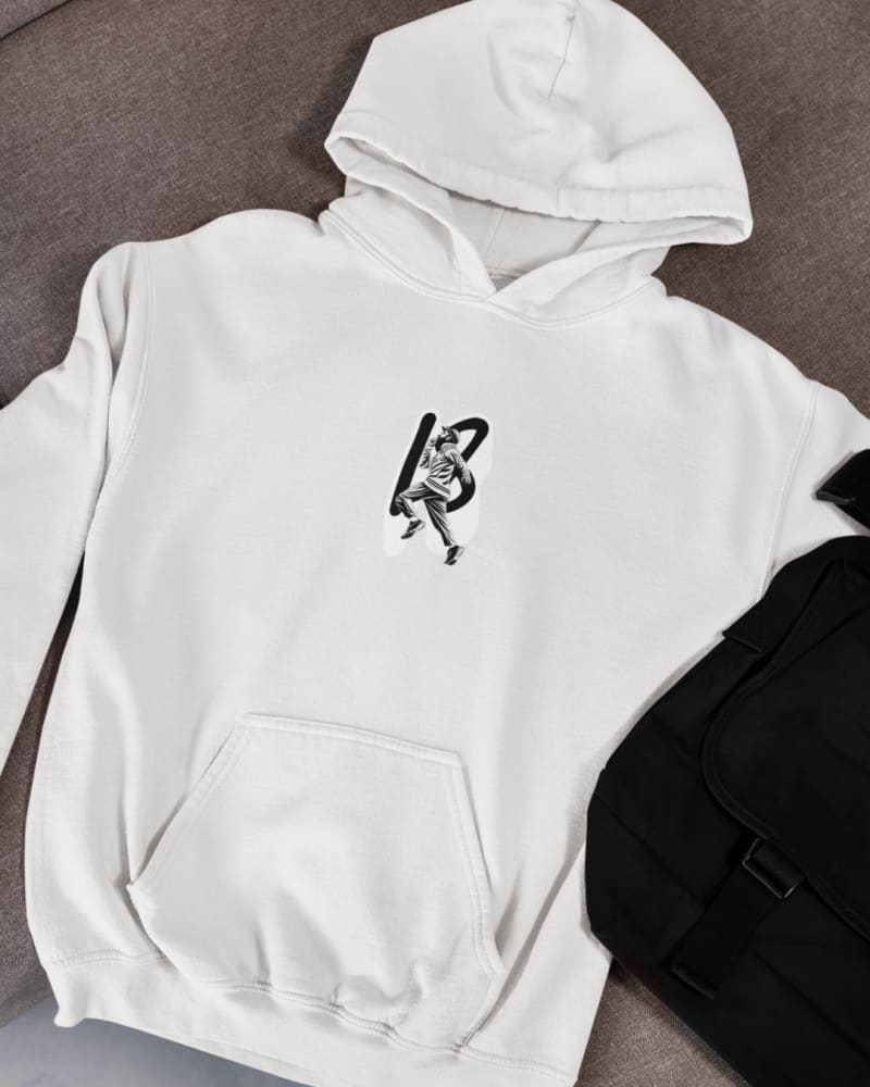 Best Power Look Cricket Wear – Virat Kohli White Cricket Hoodie with No. 18 Print