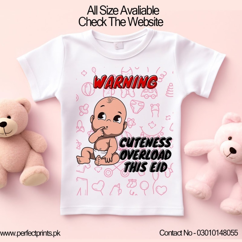 Kids Eid T-Shirt | Best Quote "Born For Eid" | Cute Design