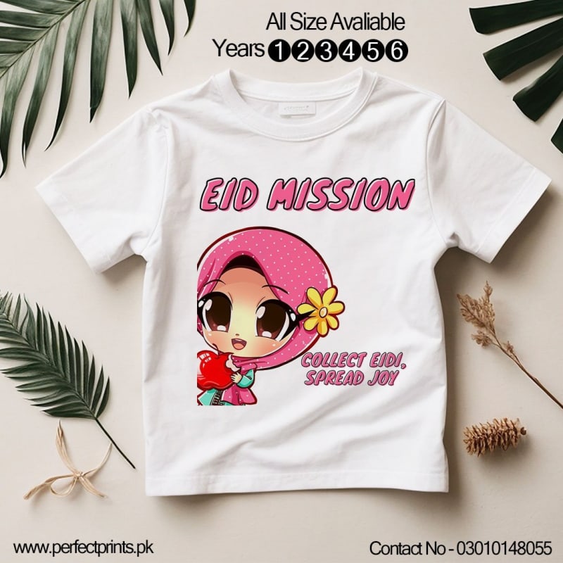 Eid Mubarak Eid Mission Kids Shirt ๐ | Eid Ki Sabse Pyari Dress โ Stock Sirf Eid Tak