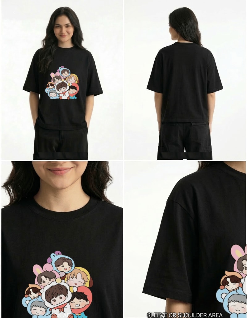 BTS Borahae Signature Oversized T-Shirt