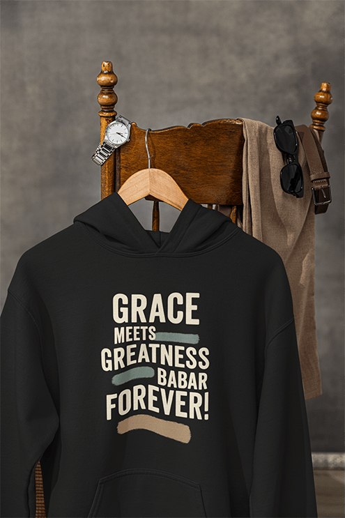 Power Up Your Wardrobe with Oversized Babar Azam Hoodie : Limited Edition #56