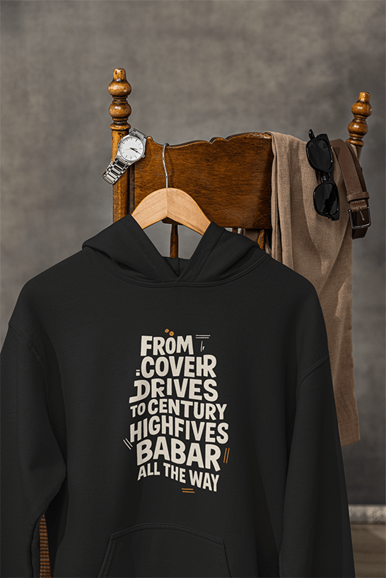 Best Quality Must-Have Oversized Babar Azam Hoodie : Style #56 for Every Cricket Fan