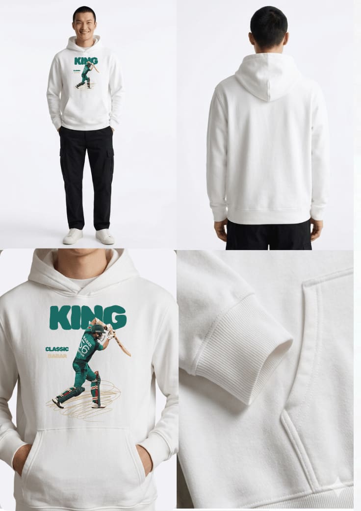 Babar Azam Printed Cricket Fan Premium Hoodie
