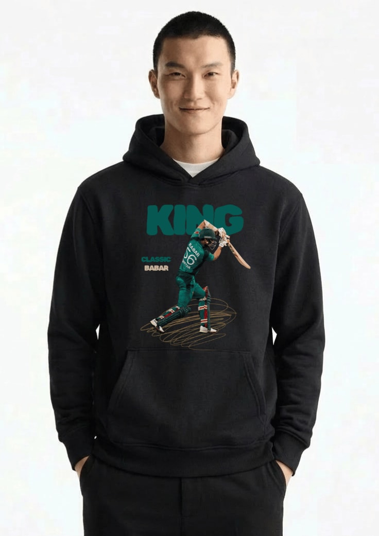 Babar Azam Printed Cricket Fan Premium Hoodie