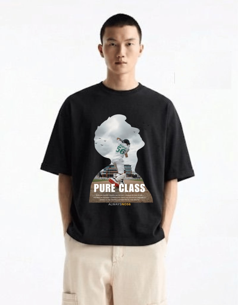 King Babar Azam Graphic Design Sports T-Shirt