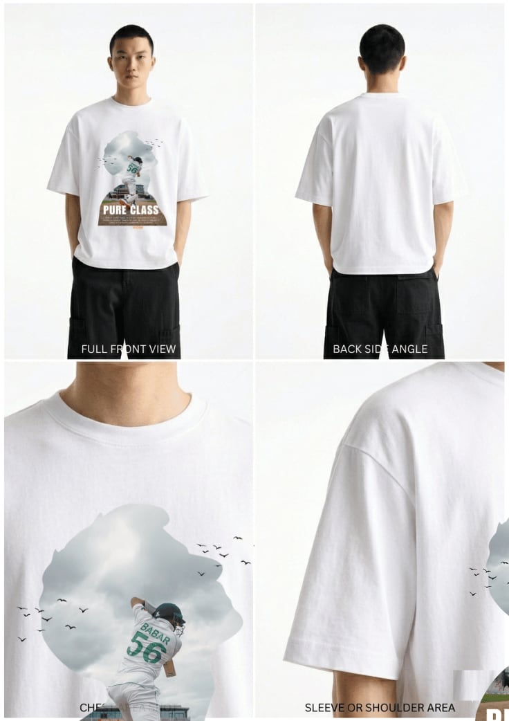 King Babar Azam Graphic Design Sports T-Shirt