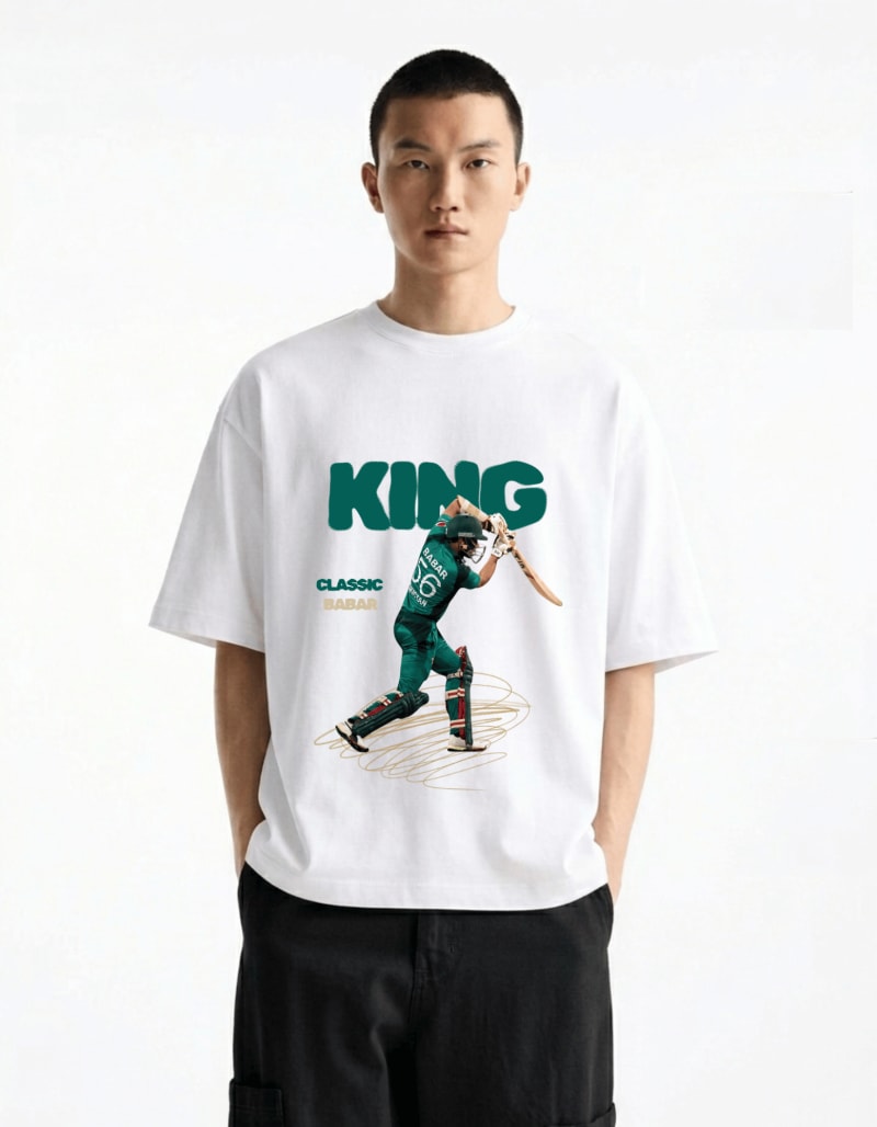 Babar Azam Printed Cricket Fan Premium T-Shirt