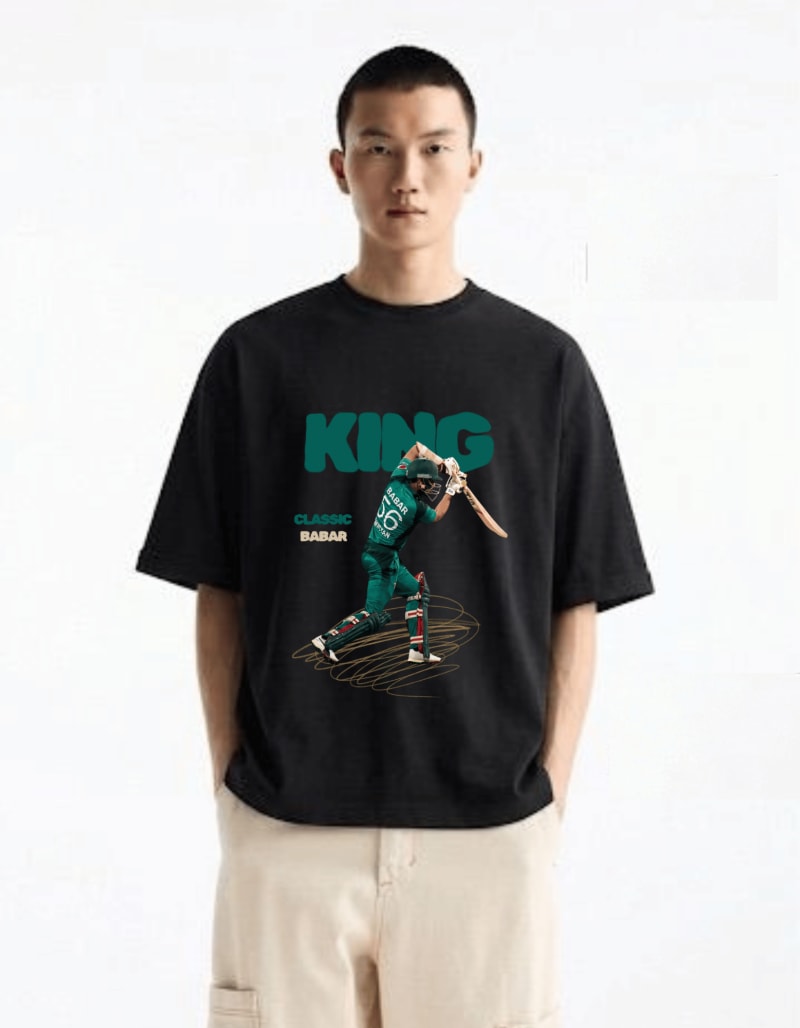Babar Azam Printed Cricket Fan Premium T-Shirt