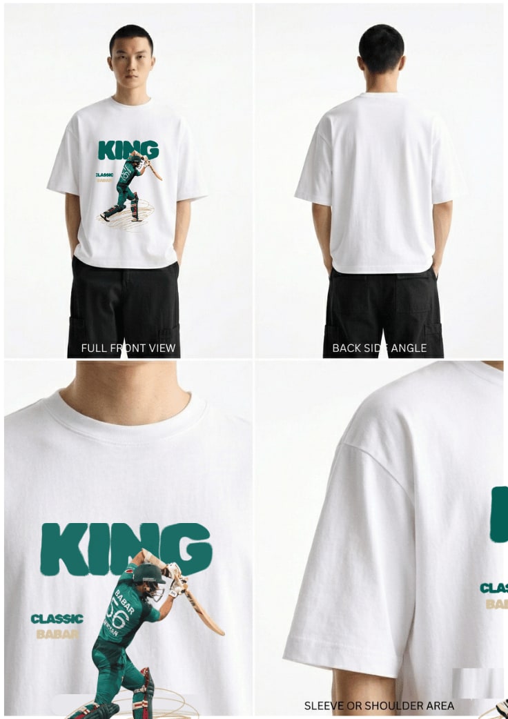 Babar Azam Printed Cricket Fan Premium T-Shirt