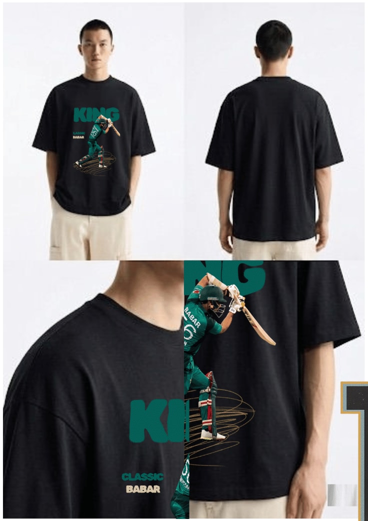 Babar Azam Printed Cricket Fan Premium T-Shirt