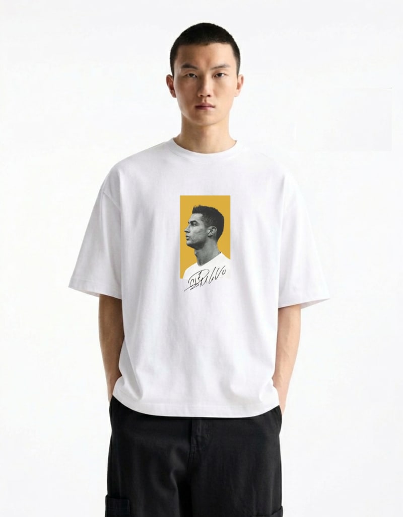 CR7 Ronaldo Premium Printed T-Shirt | Perfect Prints Pakistan