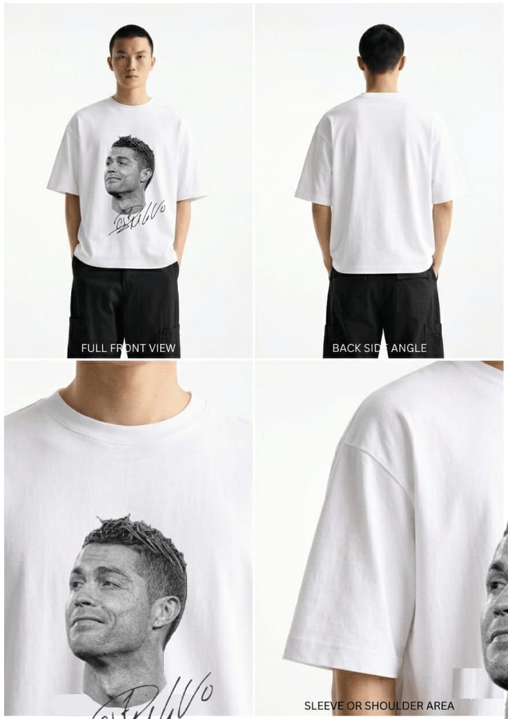 CR7 Ronaldo Premium Printed T-Shirt | True Football Fan Edition | Perfect Prints Pakistan