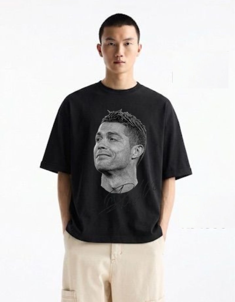 CR7 Ronaldo Premium Printed T-Shirt | True Football Fan Edition | Perfect Prints Pakistan