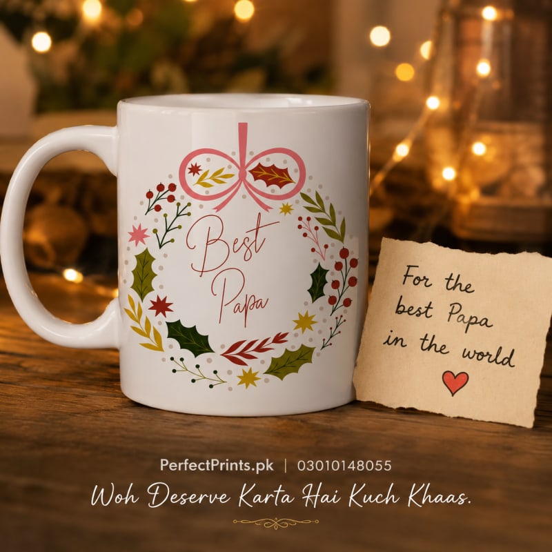 Best Dad Ever White Ceramic Mug — Father's Day Special | PerfectPrints.pk