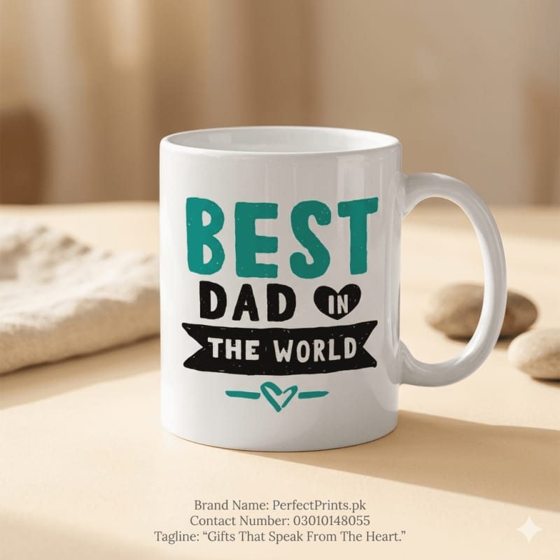 Best Dad in the World Mug — Father's Day Gift | PerfectPrints.pk