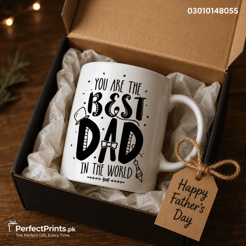Best Dad in the World Mug — Father's Day Gift | PerfectPrints.pk