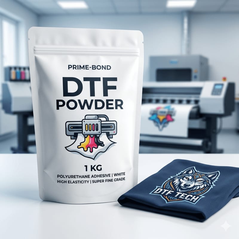 DTF Powder Pakistan — 1kg Hot Melt Adhesive Powder for DTF Transfer Printing | Perfect Prints