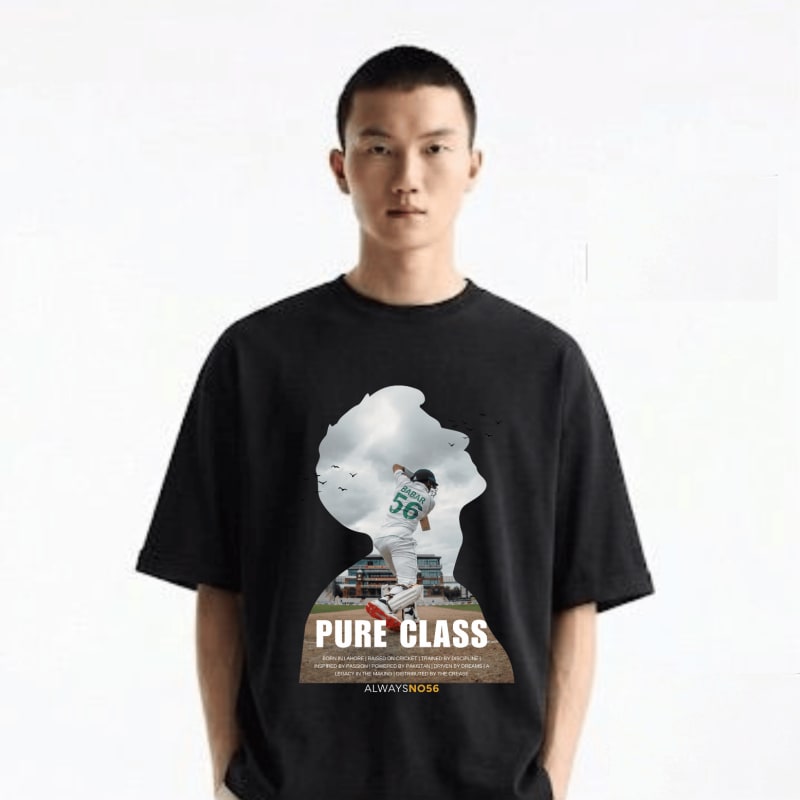 King Babar Azam Graphic Design Sports T-Shirt